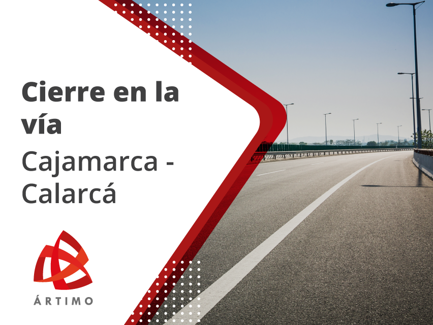 Cierre nocturno en el corredor Cajamarca - Calarcá